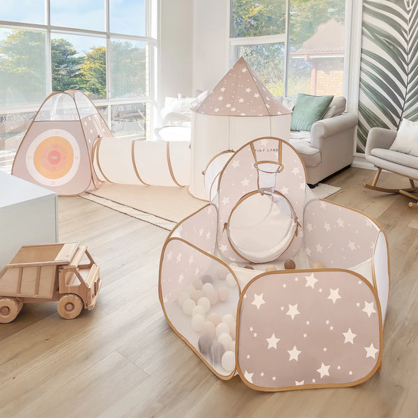 tiny-land®-discovery-5-in-1-play-tunnel-with-no-balls-Tiny Land-Sophia's Style-Play Tents & Tunnels-1